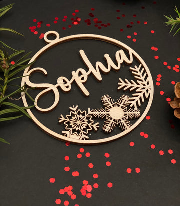 Personalized Christmas ball CHRISTMAS tree baubles CHRISTMAS custom gift tags with name , laser cut names ,Christmas tree decor bauble