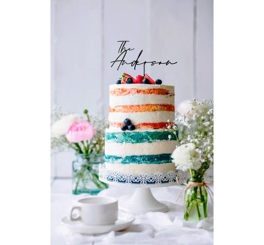 Finally wedding cake topper