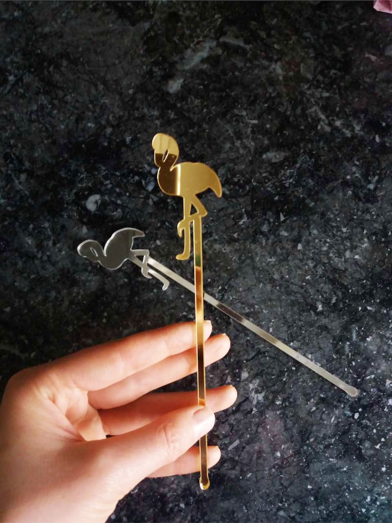 Flamingo Drink Stirrers