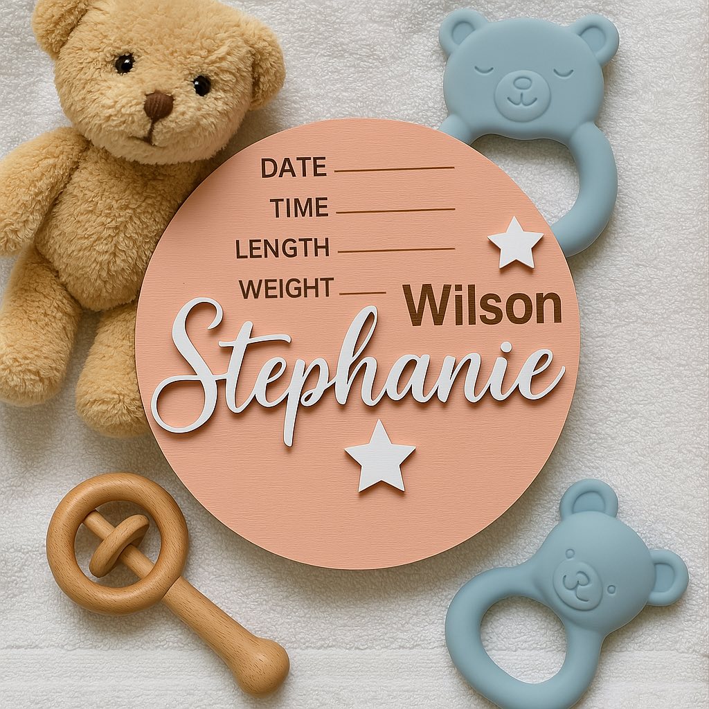 Baby Name Sign, Birth Stats Sign, Baby Name Announcement, Keepsake, Hospital Name Sign, Newborn Name Wood Sign, Baby Shower Gift for Newborn